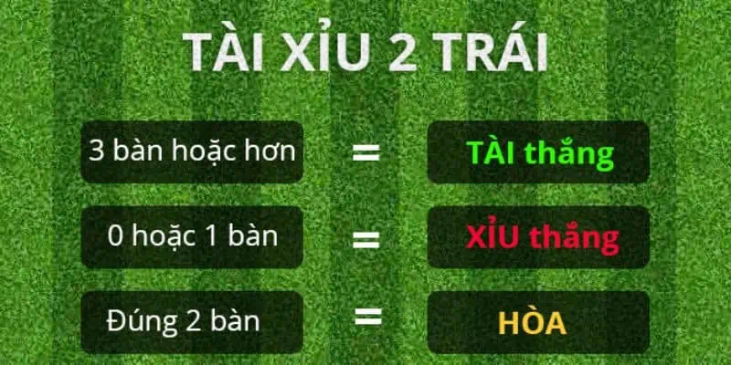 Tài xỉu 2 trái