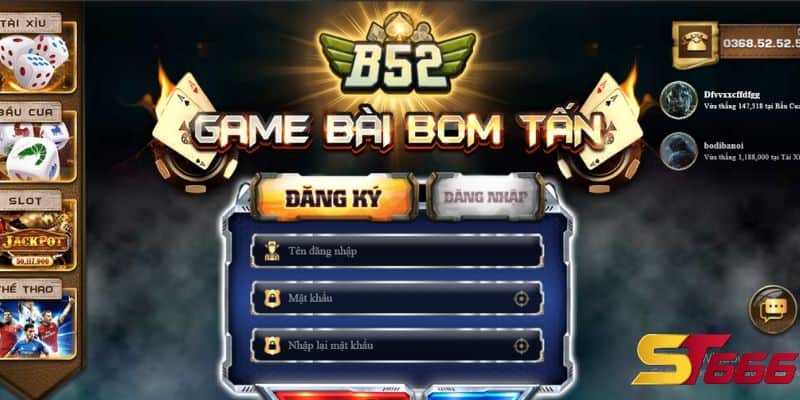 Cổng game đổi thưởng tặng tiền khi đăng ký - B52 Club